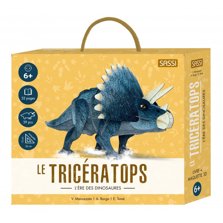 Le triceratops livre +maquette