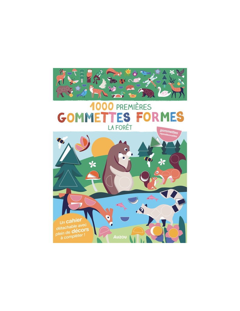 1000 premières gommettes formes - La forêt