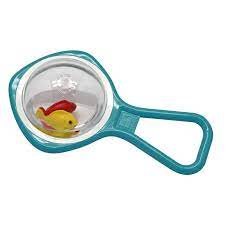 hochet bain vert bulle d'eau poissons