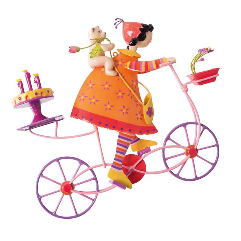 Triplette gâteau d'anniversaire jaune