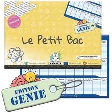 Le petit bac Edition Génie