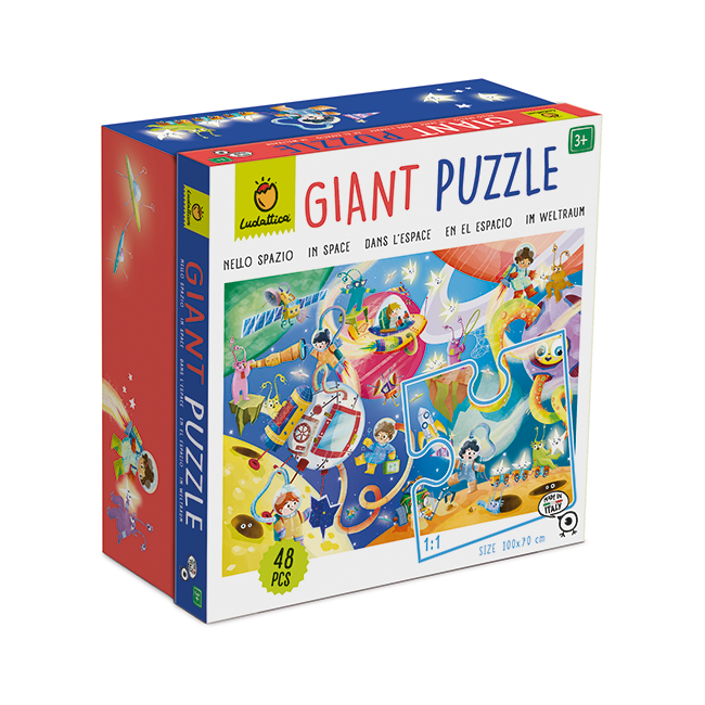 Ludattica - Puzzle Géant dans l'Espace 48 pcs