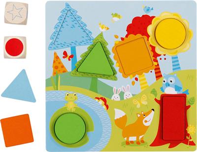 Goki -Formes géométriques Jeu de dés des Couleurs et des Formes