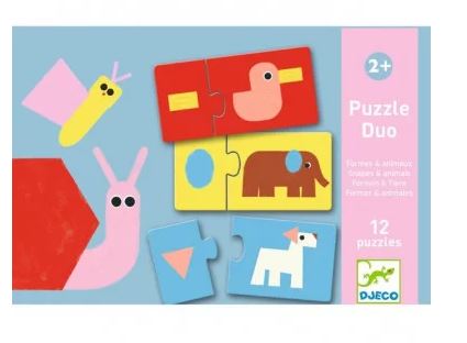 Puzzle duo Animaux et Formes