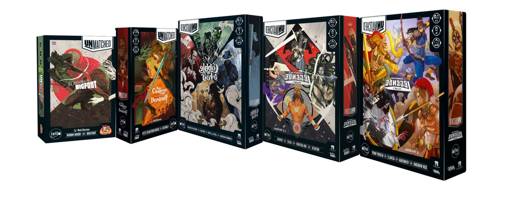 Pack UnMatched : Combat des Légendes Volume 1 et 2 + Petit Chaperon Rouge vs BeoWulf + Robin des Bois vs BigFoot + Cobble & Fog