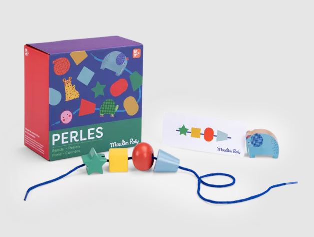 Les Toupitis - Perles en bois à enfiler