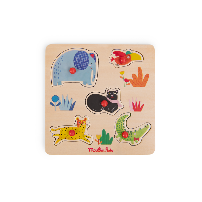 Les Toupitis - Puzzle encastrable 5 pcs