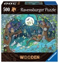 Puzzle Bois Rectangle Forêt fantastique 500 pièces