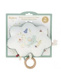 Kaloo - Boîte à musique en tissu  - Une souris verte (Nuage)