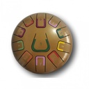 Tambour de langue TAMBU doré en acier 8 pouces,11 notes