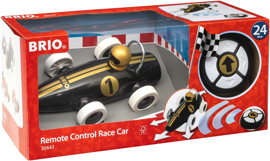 Brio Voiture de course avec télécommande noir et dorée