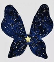 Ailes en velour bleu nuit