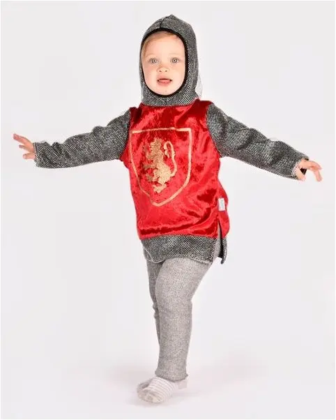 Déguisement chevalier 2-4 ans rouge