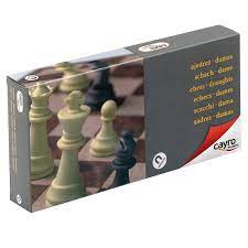 Cayro petit jeu échec/dame pliable en plastique