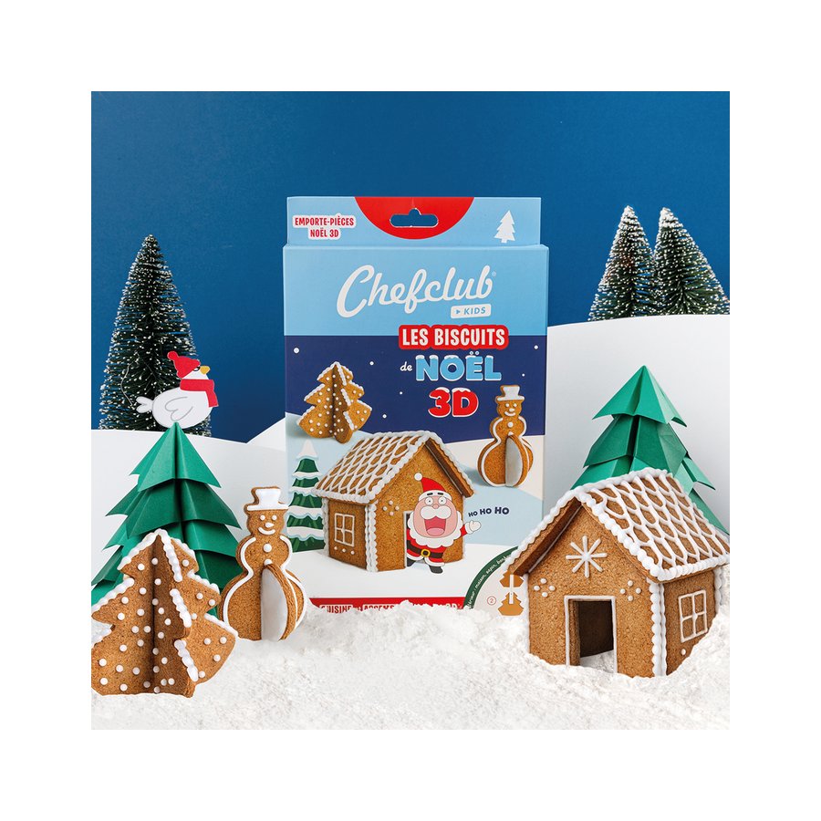 Chefclub Kids - Emporte-pièces Les biscuits de Noël 3D