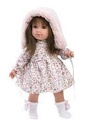 Sarah poupée 35cm robe à fleurs et cape