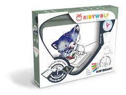 Kidydraw pro Tablette lumineuse nomade pour apprendre à dessiner et écrire A4 2-en-1