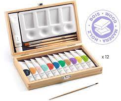 Les couleurs des grands - 12 Gouaches - Coffret d'artiste