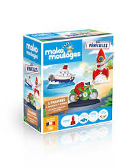 Mako Moulages "Mes véhicules" Etui 3 moules