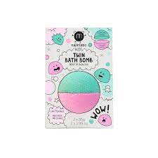 Bombe de bain rose et vert