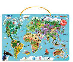 Carte du monde Loup