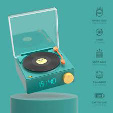 Enceinte Bluetooth et réveil VS-80 bleu