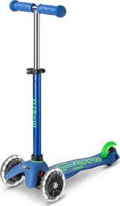 Trottinette Mini micro Deluxe Led Bleu/vert