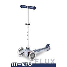 Trottinette mini micro Flux Led Navy blue