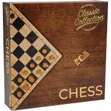 Jeu d'échecs en bois massif