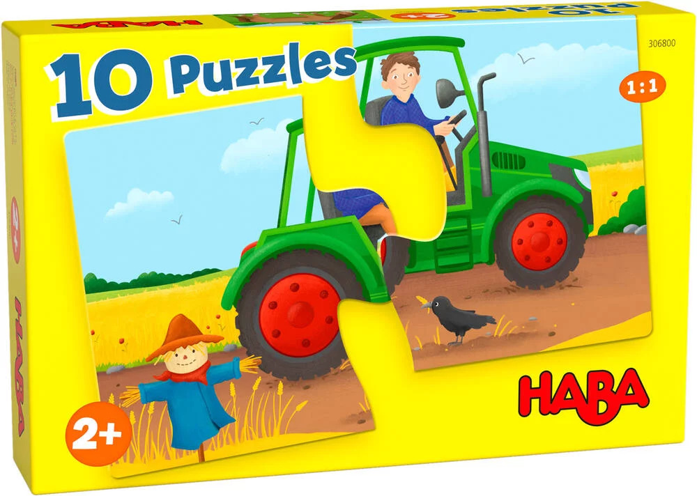 10 puzzles 2pcs Ferme