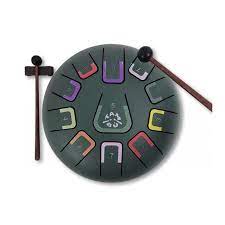 Tambour de langue TAMBU vert foncé en acier 8 pouces, 11 notes