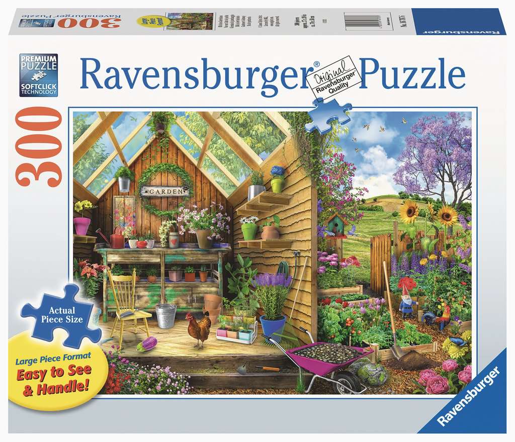 Puzzle Vue sur l'abris de jardin 300 pcs
