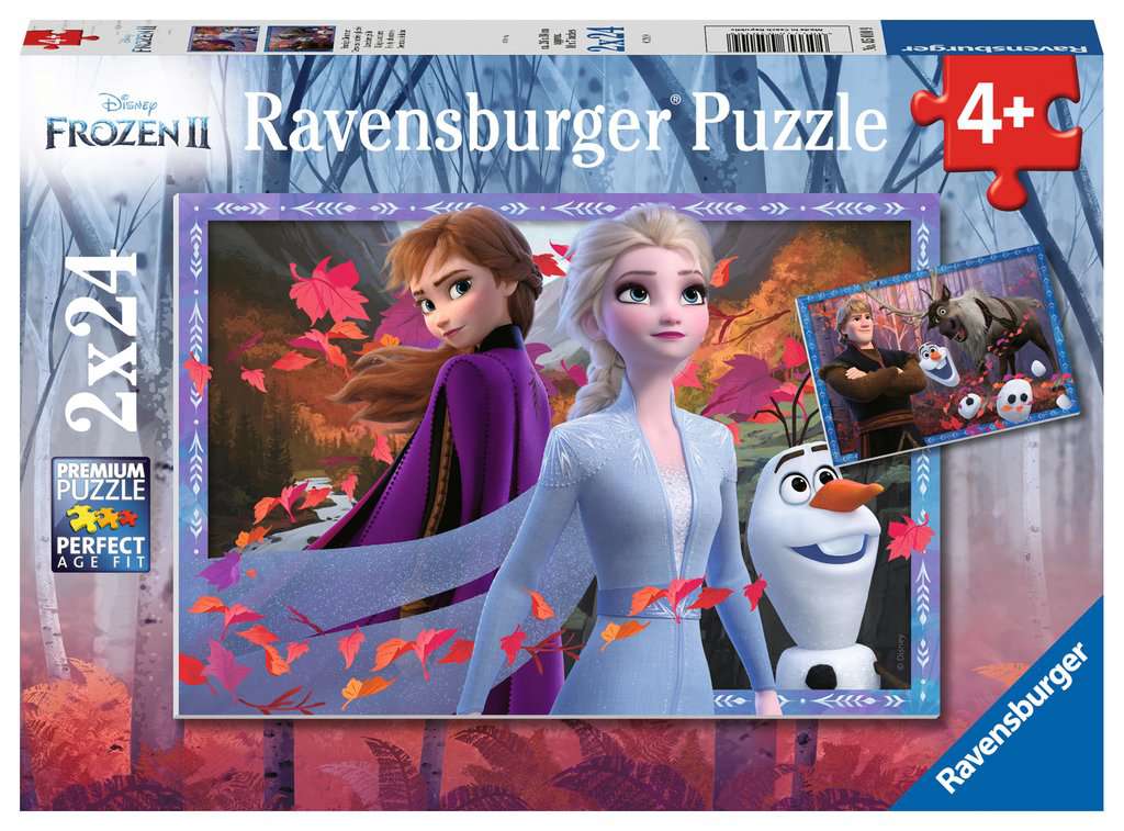 Puzzle La Reine des Neiges vers des contrées glacées 2x24 pcs
