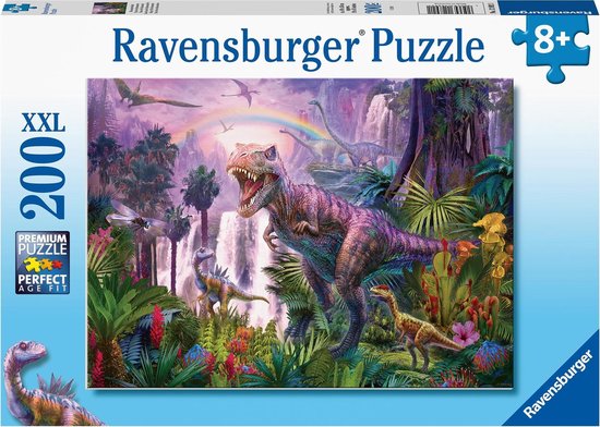 Puzzle Pays des dinosaures 200 pcs XXL