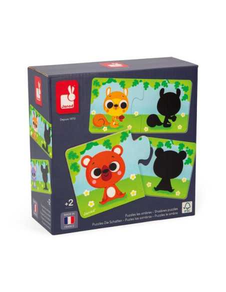 Puzzles les animaux et leur ombre