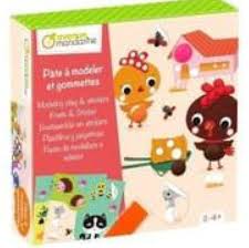 Avenue mandarine - Coffret créatif - Pâte à modeler et gommettes