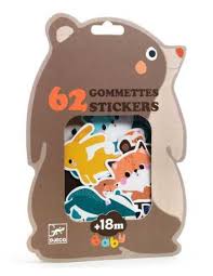 62 grosses gommettes baby - Animaux de la forêt