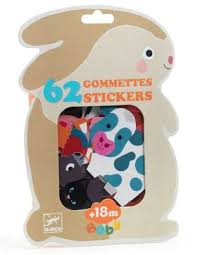 62 grosses gommettes baby - Animaux de la ferme