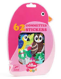 62 grosses gommettes baby - Oiseaux