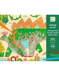 Coloriages sur bois - Dino world