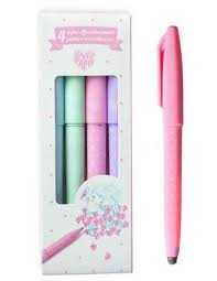 4 stylos effaçables (Pastel)