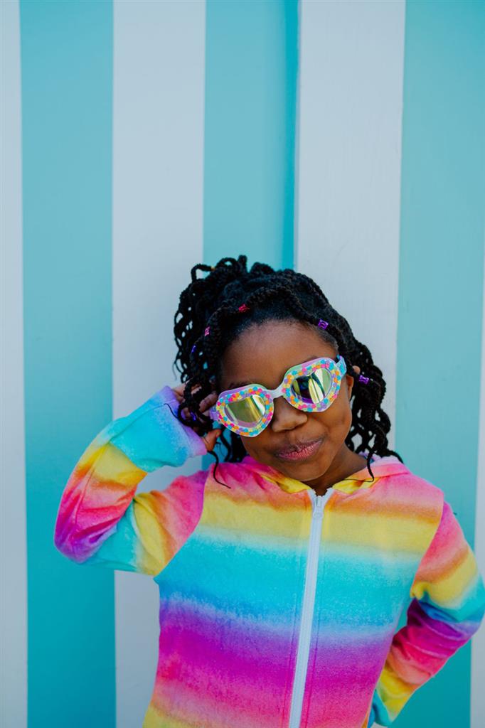 Lunettes de piscine Bling2o -  VALENTINE - U Rock Arc-en-Ciel, multicolore