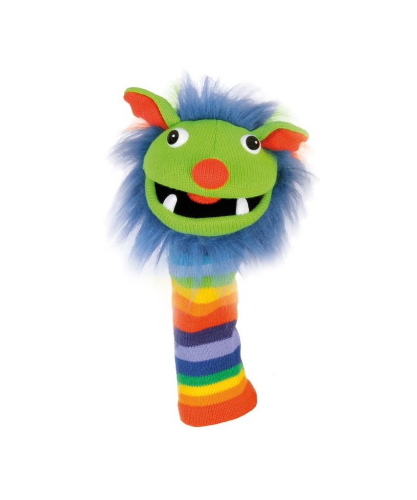 Marionnette CHAUSSETTE Arc-en-ciel 40cm