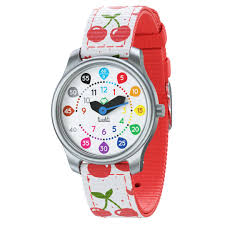 Montre Twistiti avec chiffres + bracelet Cerises