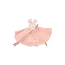 Doudou souris Rose