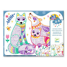 Coloriage Magique - Famille de la forêt