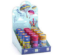 Parachutiste en bois à lancer