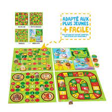 Mon premier coffret de jeux en bois (avec pions en bois)