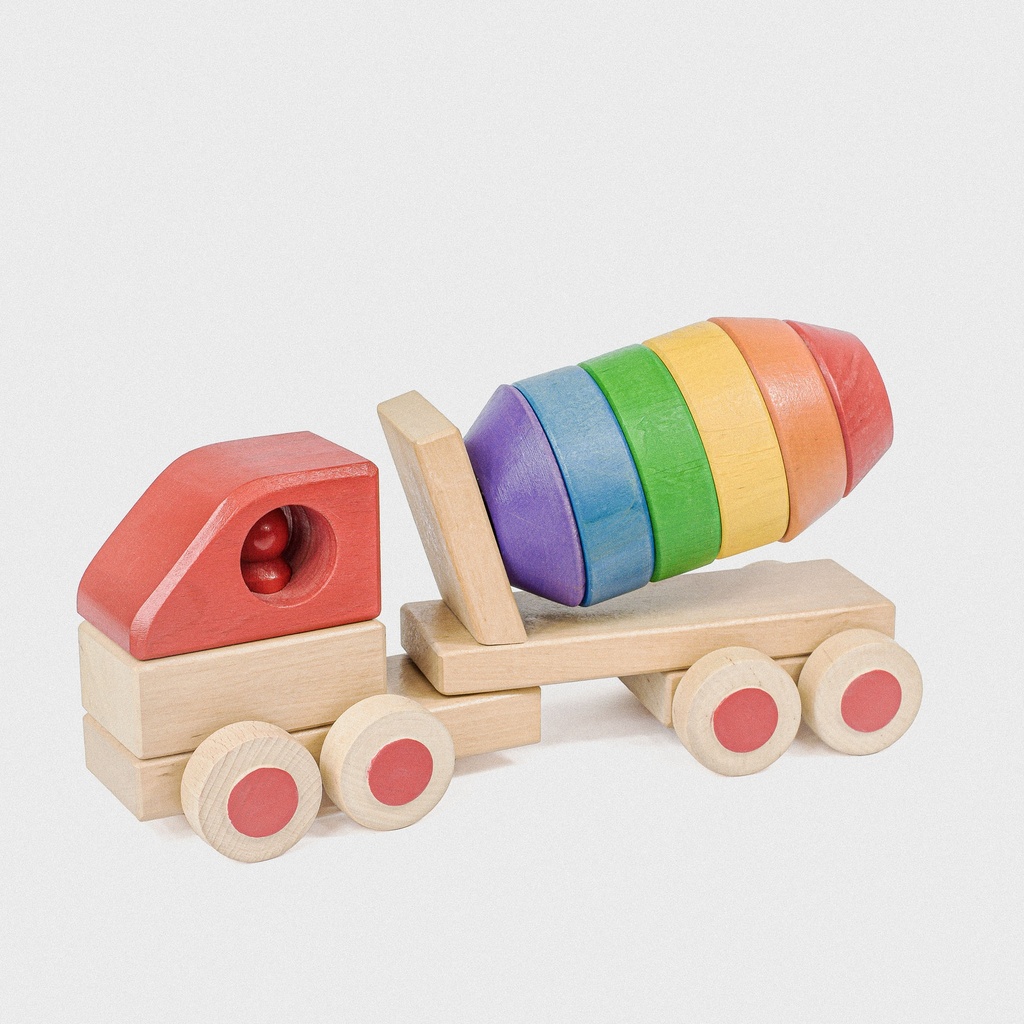 Bétonnière en bois