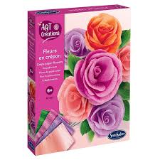 Art & créations - Fleurs en crépon